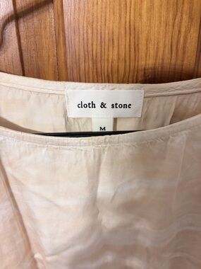cloth & stone Soft Beige Tie-Dye Slip Top